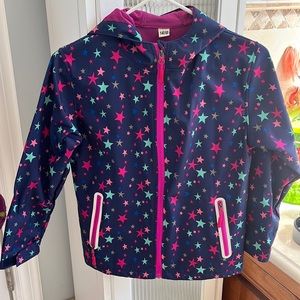 MGEOY Kids Stars Raincoat Excellent Condition Hood & pockets